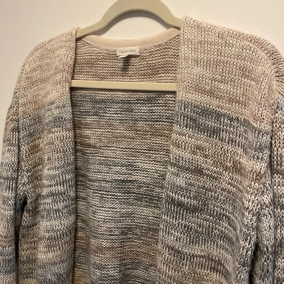 Garnett Hill 100% Baby Alpaca Knit Cardigan Sweater - Picture 2 of 10